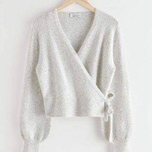 & Other Stories Knit Wrap Cardigan